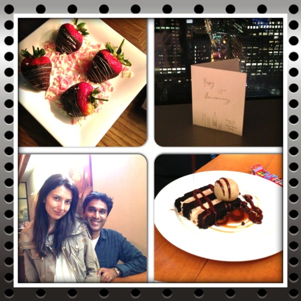 Anniversary Pictures... taken by Maya.