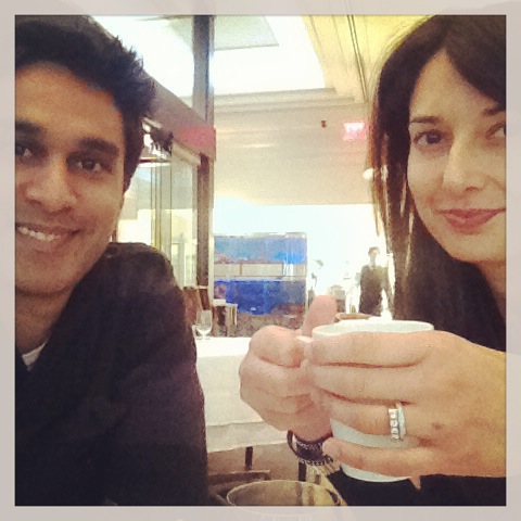 At Oceana Restaurant, minutes after Ali started feeling better, and minutes before I started feeling horrible.