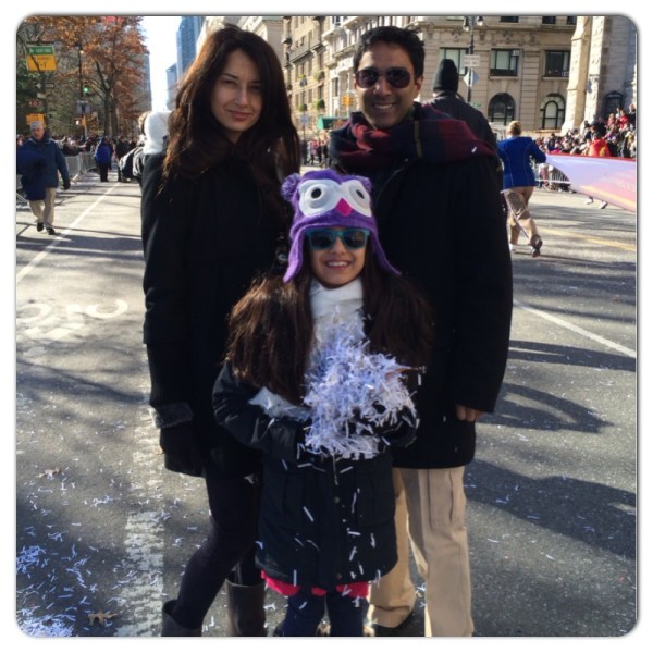 At the Macy's Thanksgiving Day Parade