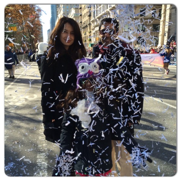 Maya was thrilled with the dirty confetti, which I continue to find in my purse and coat.