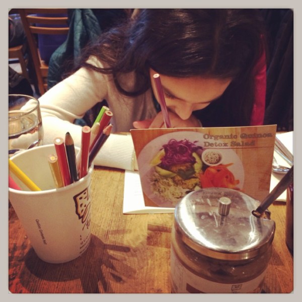 Lunch at Le Pain Quotidien.