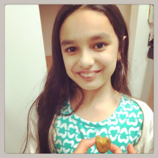 We found a heart shaped potato!