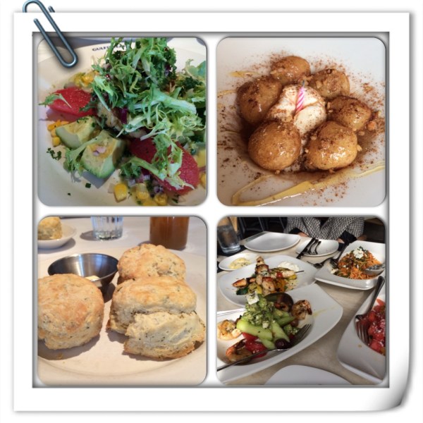 And ate at a few of my favorite restaurants including Gulfstream (salad and biscuits) and Petros (early birthday lunch with friends)...