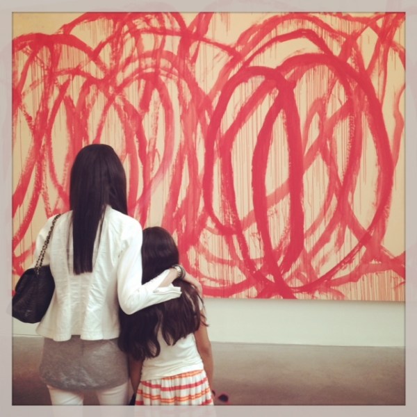 Forcing a little culture on the both of us at the Tate Modern.