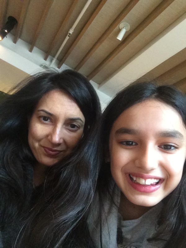 In LA Maya had another birthday celebration...but was too sick to enjoy. :(